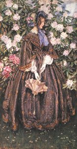 Dama con sombrilla (acuarela sobre papel) de Eleanor Fortescue Brickdale