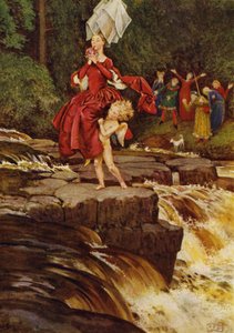 El amor descubrirá el camino (litografía en color) de Eleanor Fortescue Brickdale