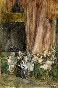 Ensayos, c.1912 (acuarela sobre papel)
