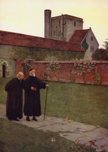 Desatado al mundo por el cuidado De la fama pública o el aliento privado (litografía en color) de Eleanor Fortescue Brickdale