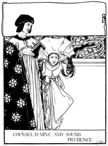 El consejo es mío y la prudencia sensata de Eleanor Fortescue Brickdale