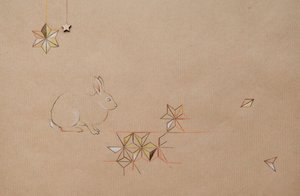 Scatter, 2014 (lápiz y técnica mixta sobre papel) de Eleanor Grafton