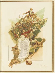 Programa para el ballet La Perla de Marius Petipa y Riccardo Drigo, 1896 de Elena Petrovna Samokish Sudkovskaya