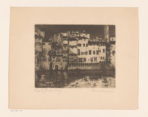 Borgo San Jacopo (Florencia) (título original del objeto) de Elena Wissmann (signed by artist)