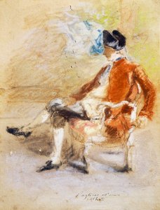 Figura con traje del siglo XVIII, c.1890 de Eleuterio Pagliano