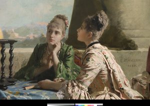 La lección de geografía, 1880
