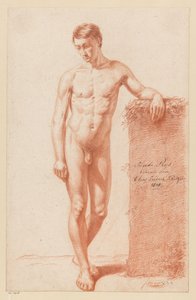 Desnudo masculino de pie, visto de frente (2º premio 1818)
