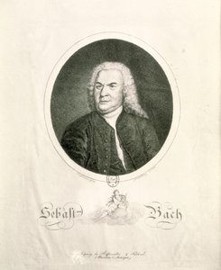 Retrato de Johann Sebastian Bach (1685-1750) grabado por Friedrich Wilhelm Nettling