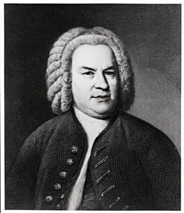 Retrato de Johann Sebastian Bach, compositor alemán