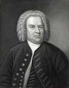 Retrato de Johann Sebastian Bach, compositor alemán
