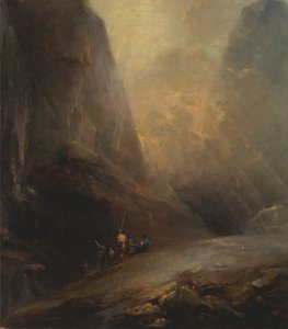 Paisaje montañoso con Banditti de Elias Martin