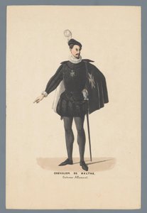 Chevalier De Malthe, traje alemán (título sobre objeto)