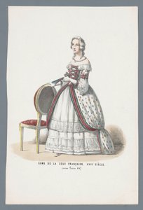 Dama de la Corte Francesa. Siglo XVIII (bajo Luis XV) (título sobre objeto)