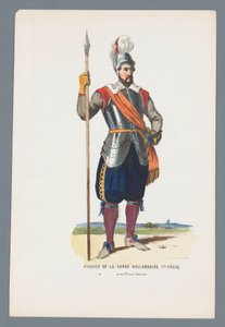 Piquero de la Guardia Holandesa. (Siglo 17.) bajo el Príncipe Maurice (título sobre el objeto) de Elias Spanier