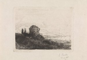 Chateau Chatelard cerca de Clarens de Elias Stark (signed by artist)