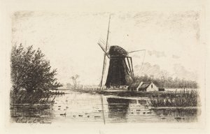 Molino de viento en Baambrugge de Elias Stark