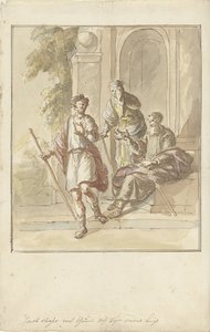 Jacob huye de la casa de su infancia de Elias van Nijmegen