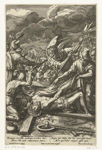 Cristo despojado de su ropa Pasión de Cristo (título de la serie) de Elias van den Bossche