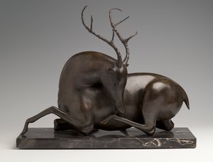 Ciervo descansando, c. 1915