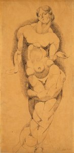 Desnudo masculino de pie, c. 1909 de Elie Nadelman