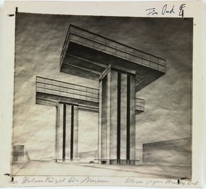 Rascacielos Wolkenbügel en el Bulevar Strastnoy en Moscú, 1925