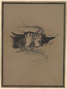 (Ilustración para Rubáiyát de Omar Khayyám) Manos que perdonan e imploran perdón de Elihu Vedder