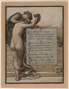 (Ilustración para Rubáiyát de Omar Khayyám) La copa de amor