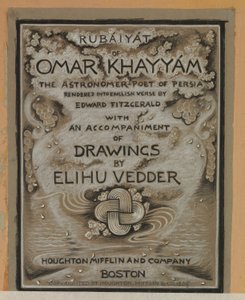 (Ilustración para Rubáiyát de Omar Khayyám) Portada de Elihu Vedder