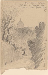 Arco Oscuro--Sobre la Vía Fiaminia, c. 1890 de Elihu Vedder