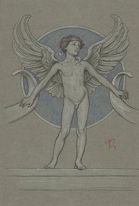 Niño con Alas + Cornucopia de Elihu Vedder