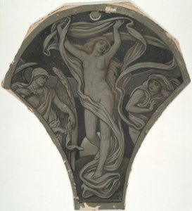 Caricatura para Luna, de los sesenta estudios para el techo Huntington (1926.80)