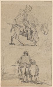 Padre, hijo y burro de Elihu Vedder