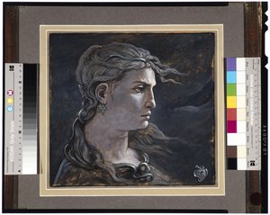 Cabeza de Medusa, 1878 de Elihu Vedder