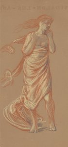 Figura Femenina Vestida de Pie, c.1872-77 de Elihu Vedder