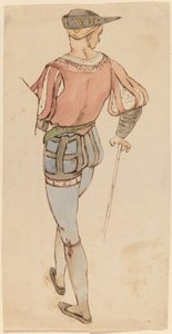 Estudio después de un Maestro Antiguo de Elihu Vedder