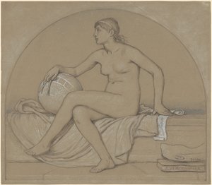 Estudio para "Astronomía" de Elihu Vedder