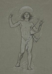 Estudio para Figura de Apolo, de los 60 estudios para el techo de Huntington (1926.80)