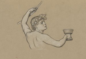 estudio para figura de otoño de Elihu Vedder