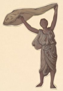 Estudio para "Chicas griegas bañándose" de Elihu Vedder