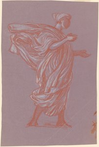 Estudio para "Niñas griegas bañándose" de Elihu Vedder