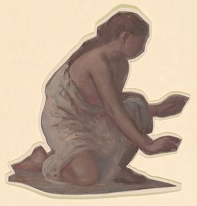 Estudio para chicas griegas bañándose, c. 1872