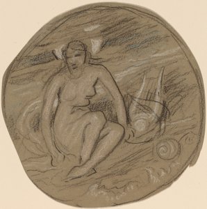 Estudio para Música, c. 1890 de Elihu Vedder