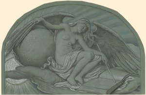 Estudio para "El eclipse del sol por la luna" de Elihu Vedder