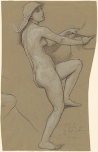 Estudio para Las Parcas recogiendo las estrellas, c. 1884-1887
