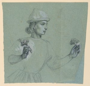 Estudio para "Procesión de bodas" de Elihu Vedder