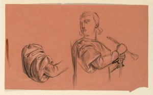 Estudio para "Procesión de Boda" de Elihu Vedder