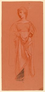 Estudio para "Procesión de boda" de Elihu Vedder