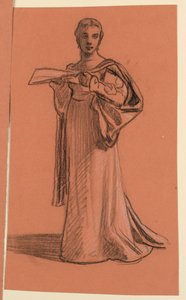 Estudio para "Procesión de Boda" de Elihu Vedder