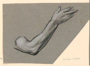 Estudio de un brazo de Elihu Vedder