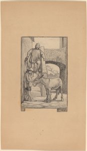 El hijo y el burro de Elihu Vedder